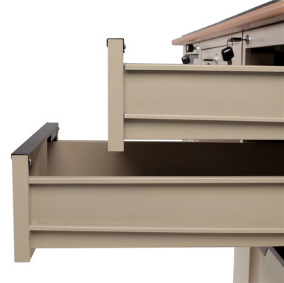 1400mm Wide Electrostatic Fireproof Steel Executive Desk