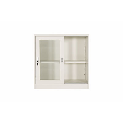 2 Sliding Glass Doors Vertical Metal Bookshelf Fireproof Metal Filing Cabinet