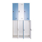 RAL Color Metal Gym Lockers With Cam Handle Lock 6 Door Metal Wardrobe Lockers