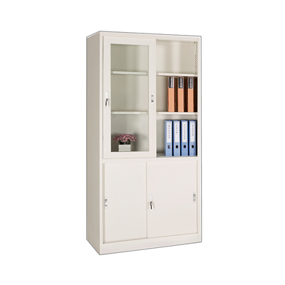 Armadietto di esposizione dello scaffale per libri dell'acciaio 0.5~1.0mm del metallo con la porta di vetro